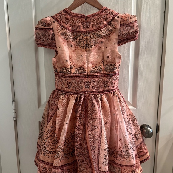 Zimmermann Pink Bandana Print Mini Dress Size 0 - Picture 3 of 10
